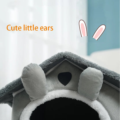 Warm Pet House for Dogs and Cats, Suitable for Small Dogs, All Seasons Detachable & Washable Dog House Cat Bed Pet Supplies