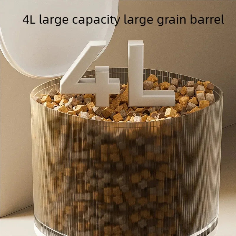 4L Smart Automatic Pet Feeder WiFi Enabled Intelligent Cat Dog Food Dispenser for Cats And Dogs with Button Control