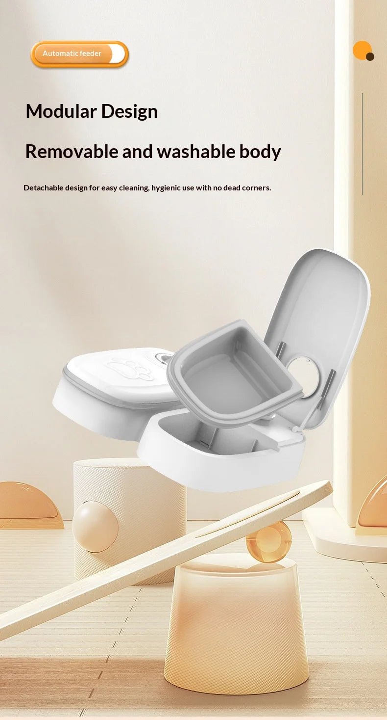 Automatic Cat Feeder, 48-Hour Timed Cat Food Dispenser, Pet Feeder, Automatic Feeder Suitable for All Household Pets