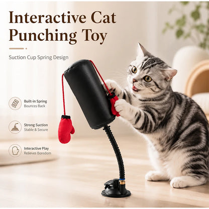 New Cat Boxing Toy Multifunctional Cat Entertainment Game For Boxing And Self-relaxation Interactive Cat Toy Fun And Relaxation