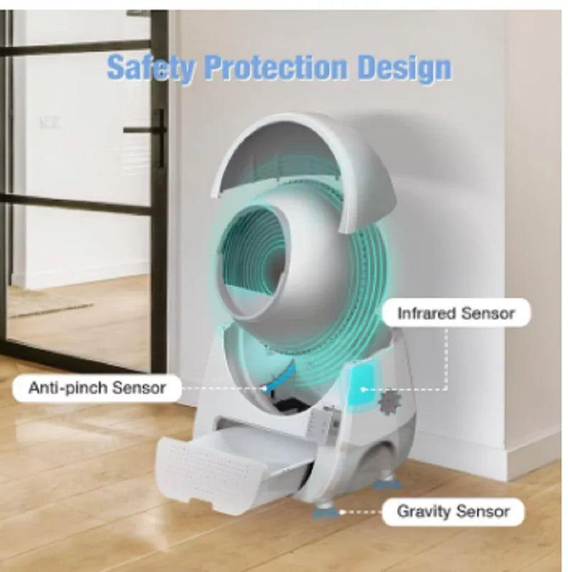 CATLINK PRO-X Pet Smart Cat Litter Box Automatic Cat Toilet Remote App ControlOdor-Free Self-Defendable Cat Sandbox Cat Product