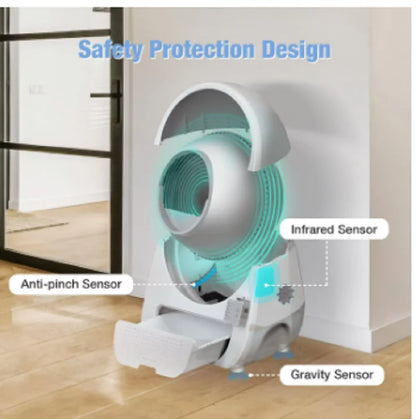 CATLINK PRO-X Pet Smart Cat Litter Box Automatic Cat Toilet Remote App ControlOdor-Free Self-Defendable Cat Sandbox Cat Product