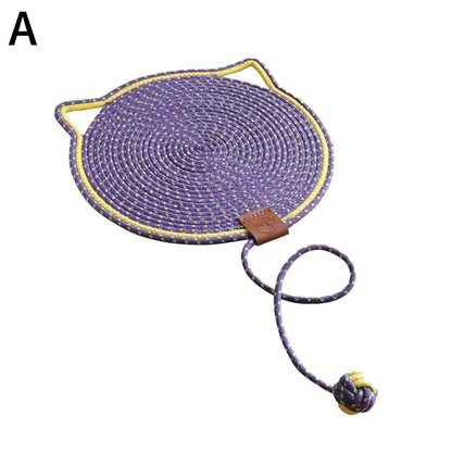 Cotton Rope Cat Scratch Pad  For Sharpen Nails Scraper Cat Scratcher Rattan Mat Board Wear-Resistant Cat Scraper Pet Product
