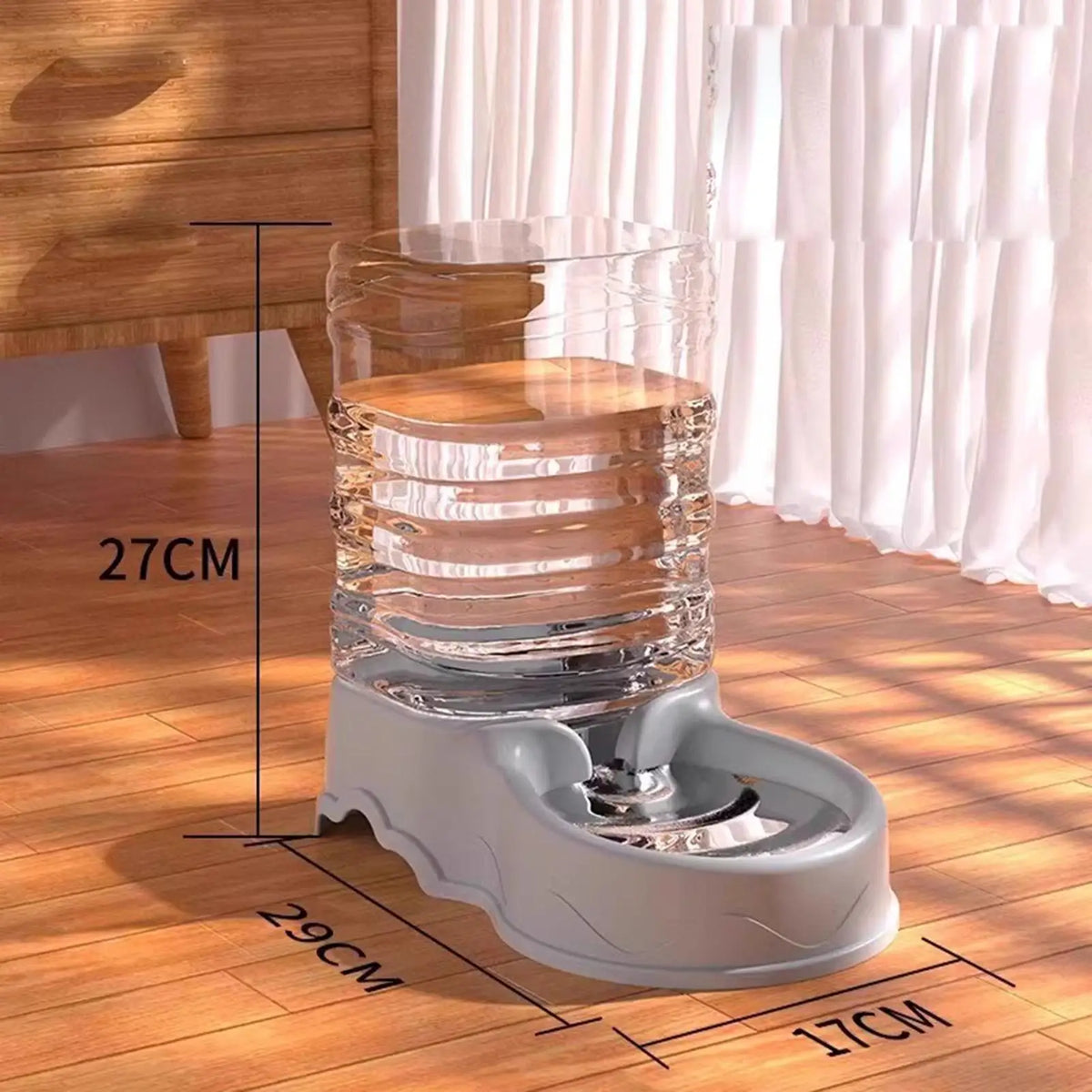 Cat Feeder for Dry Food Cat Waterer Food Feeder Large Capacity Automatic Dog and Cat Water Dispenser for Small to Medium Pets