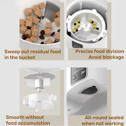 App Controlled Smart Pet Feeder Automatic Timer Quantitative Visible Feeding Machine For Dog Cat Dry Food Dispenser Pet Accessor