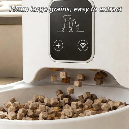 4L Smart Automatic Pet Feeder WiFi Enabled Intelligent Cat Dog Food Dispenser for Cats And Dogs with Button Control