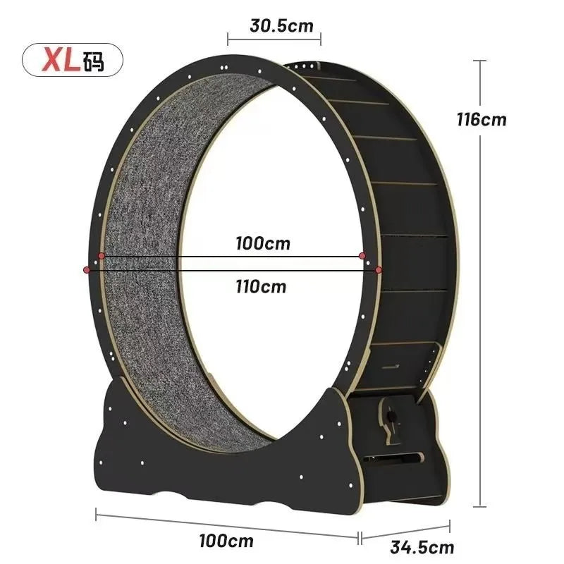 Wooden Cat Treadmill Home Sports Running Wheel Fitness Supplies Pet Toy Furniture Products Silent Roller Cat Climbing Frame