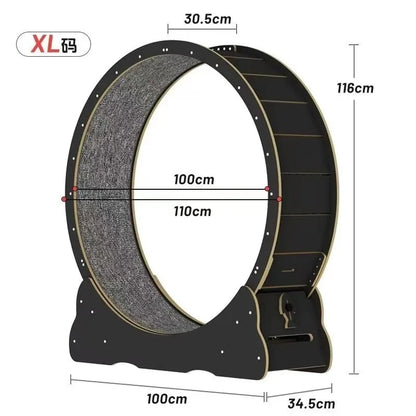 Wooden Cat Treadmill Home Sports Running Wheel Fitness Supplies Pet Toy Furniture Products Silent Roller Cat Climbing Frame