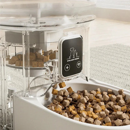 4L Smart Automatic Pet Feeder WiFi Enabled Intelligent Cat Dog Food Dispenser for Cats And Dogs with Button Control