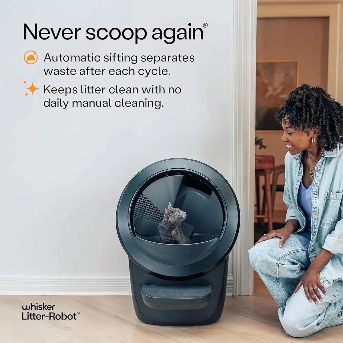 Large Automatic Self-Cleaning Cat Litter Box Supply Bundle, With OdorTrap Refills & Multi Accessories, Custom
