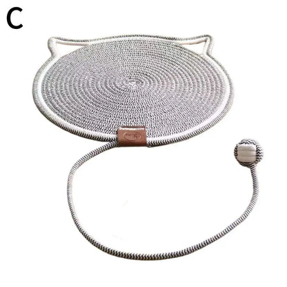 Cotton Rope Cat Scratch Pad  For Sharpen Nails Scraper Cat Scratcher Rattan Mat Board Wear-Resistant Cat Scraper Pet Product