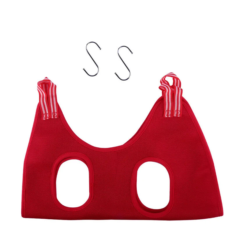 Pet Grooming Hammock for Cat Dog Nail Clipping Trimming Restraint Bag with Hooks Anti-Scratch Helper for Feeding Bathing Hair