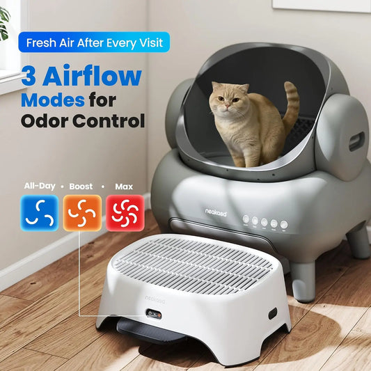 Neakasa Airstep 2 In1 Litter Box Air Purifier Cat Step 3-Mode Odor Dust Pet Hair Control Air Filter Compatible All Litter Box