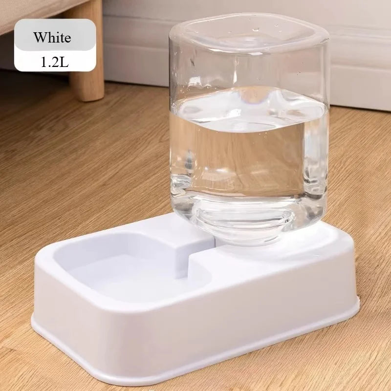 Automatic Portion-Controlled Pet Feeder with Integrated Water Dispenser for Cats and Dogs, Battery-Free Operation