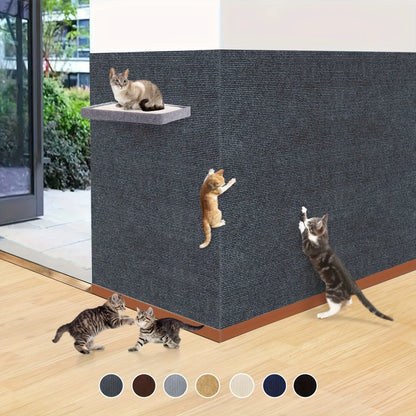 Cat Scratching Mat Self-Adhesive Interactive Pet Cat Climbing Mat Wall Replacement Scratch Pad Furniture Edge Protective Sticker