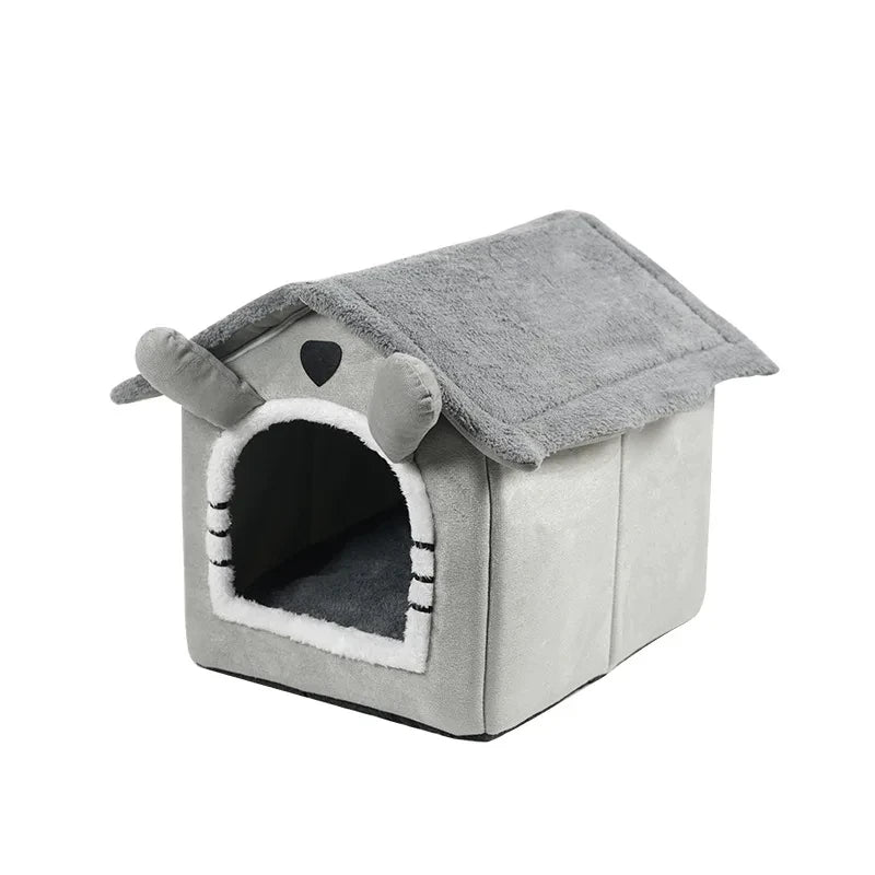 Warm Pet House for Dogs and Cats, Suitable for Small Dogs, All Seasons Detachable & Washable Dog House Cat Bed Pet Supplies