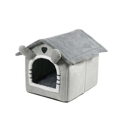 Warm Pet House for Dogs and Cats, Suitable for Small Dogs, All Seasons Detachable & Washable Dog House Cat Bed Pet Supplies