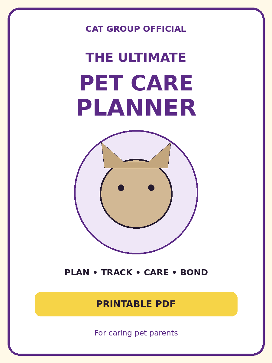 The Ultimate Pet Care Planner — Digital Printable PDF