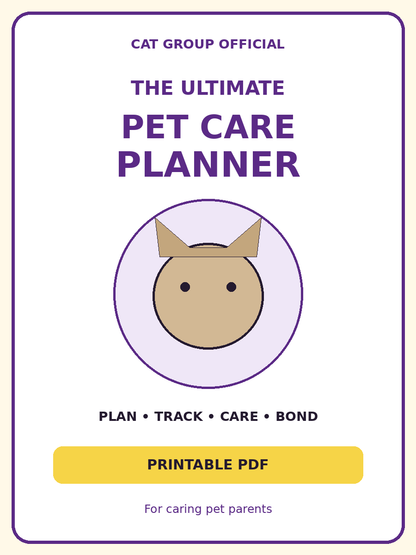 The Ultimate Pet Care Planner — Digital Printable PDF